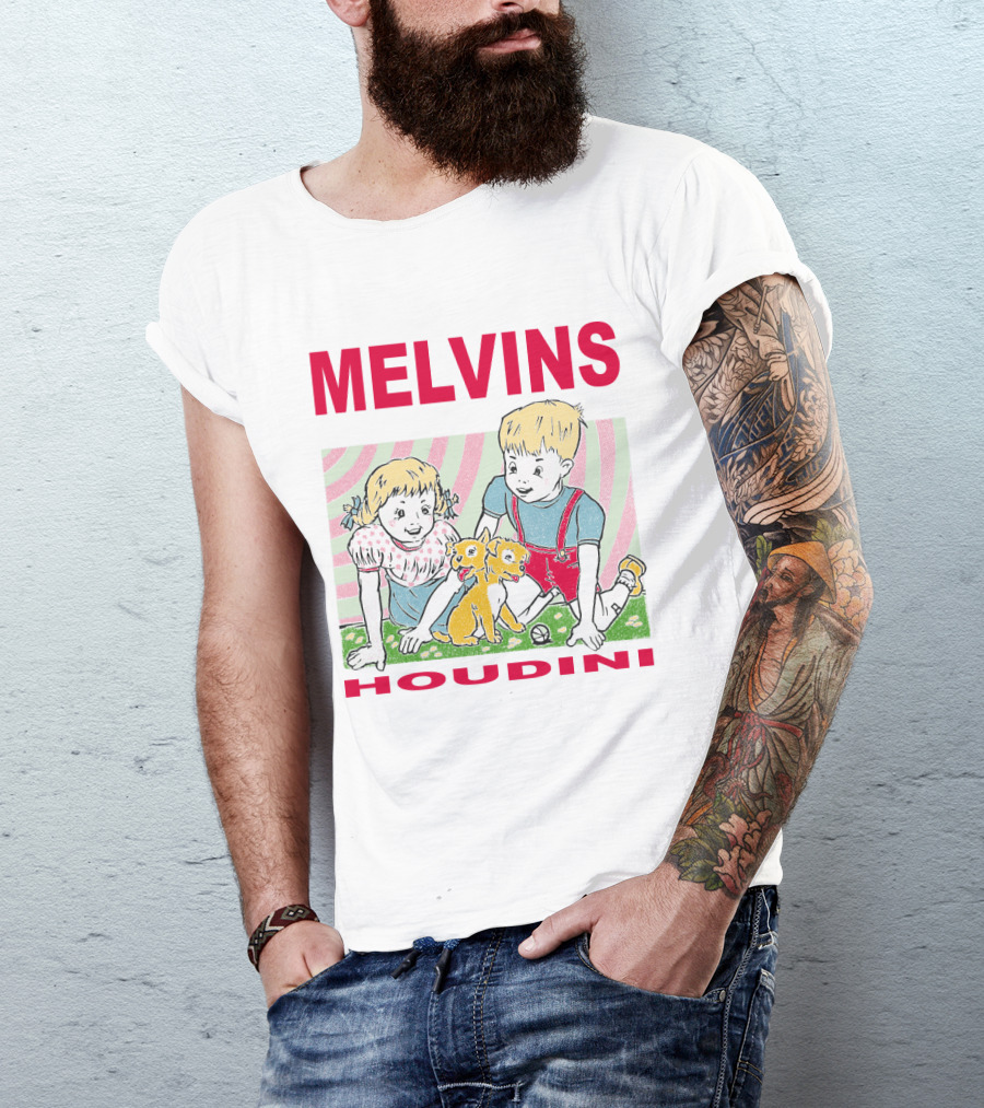 Melvins Houdini Twins With Puppies T-Shirt
