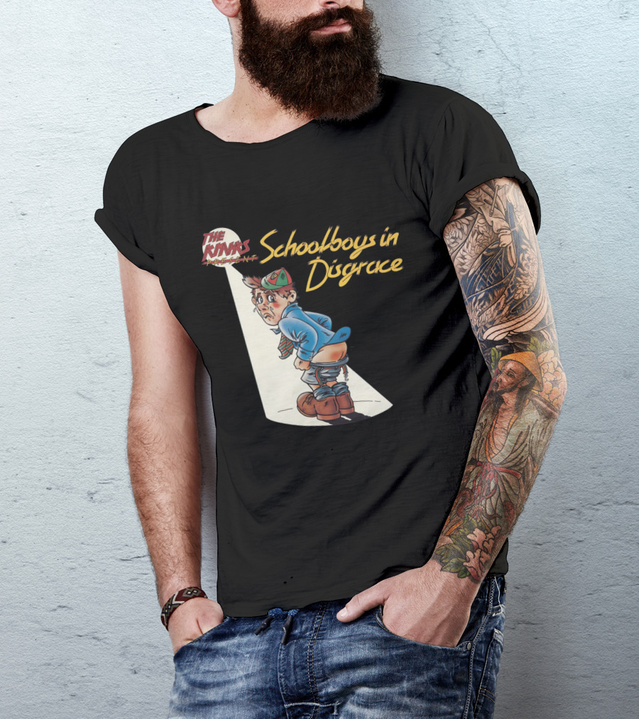 The Kinks Schoolboys In Disgrace Mischievous Cartoon T-Shirt
