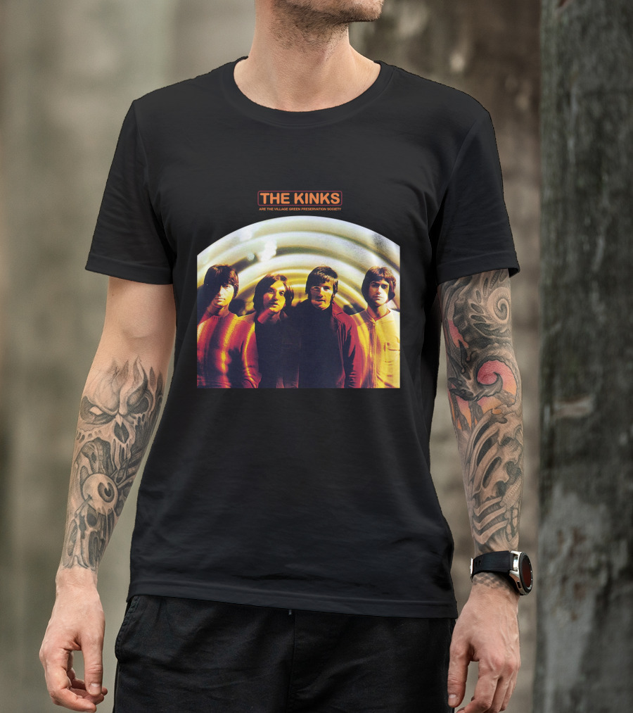 The Kinks Are The Village Green Preservation Society Album Cover With Band Members Tkk T-Shirt