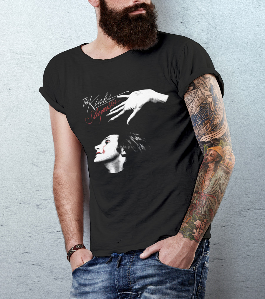 The Kinks Sleepwalker Vintage Album Cover Image T-Shirt