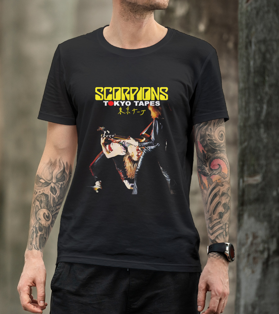 Scorpions Tokyo Tapes Live Performance Japan Rock Band T-Shirt