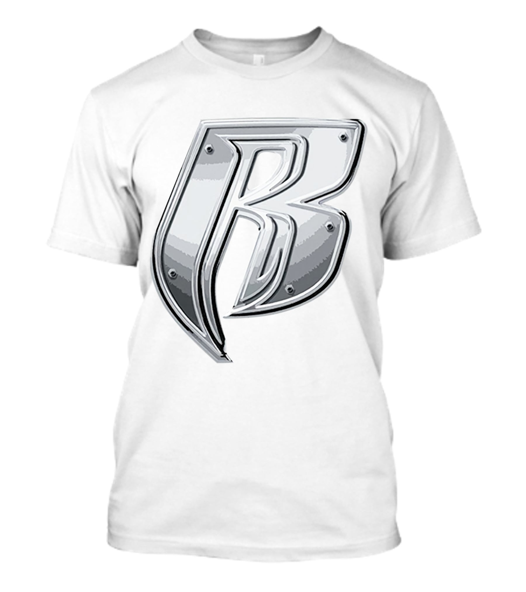 'RRD Chrome Metallic Letter B Logo' T-Shirt