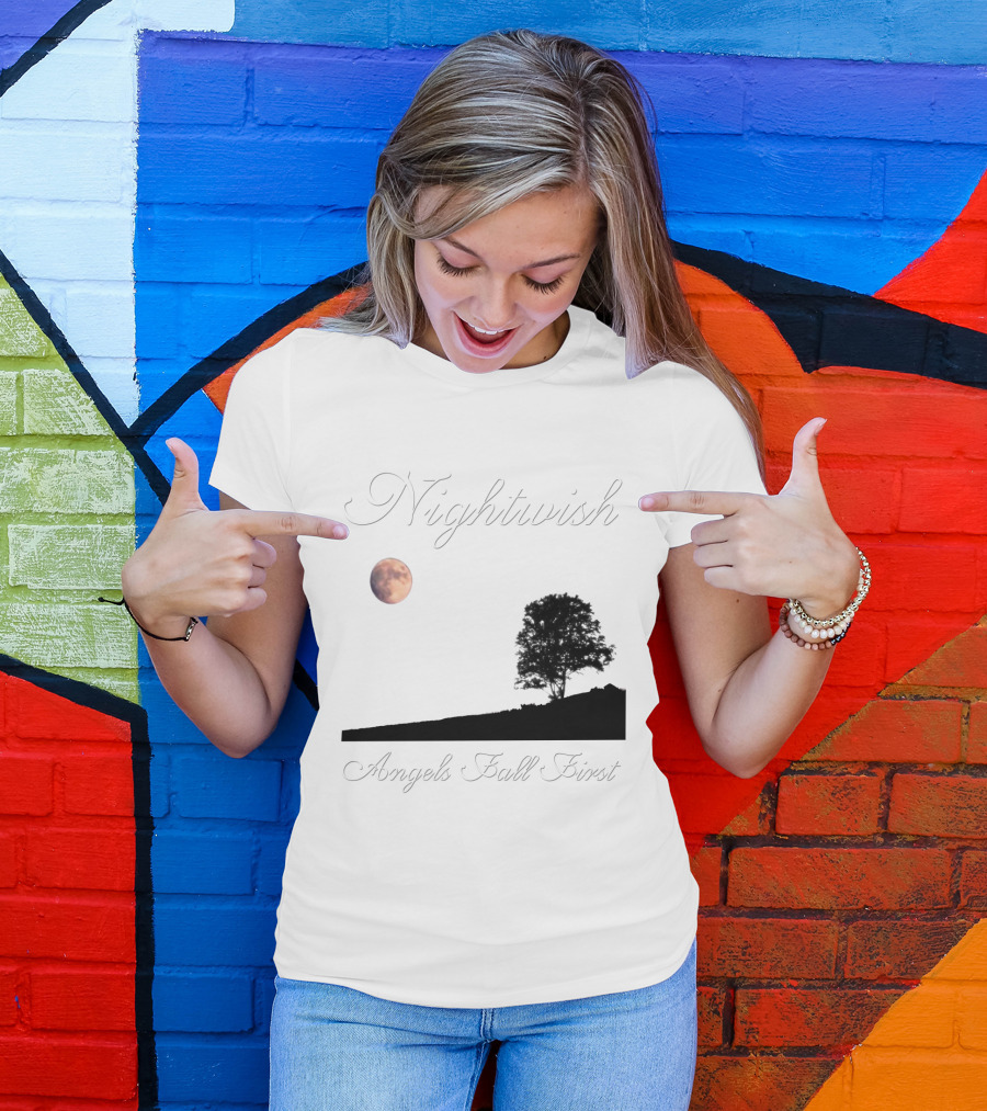 Nightwish Angels Fall First Moon And Tree T-Shirt