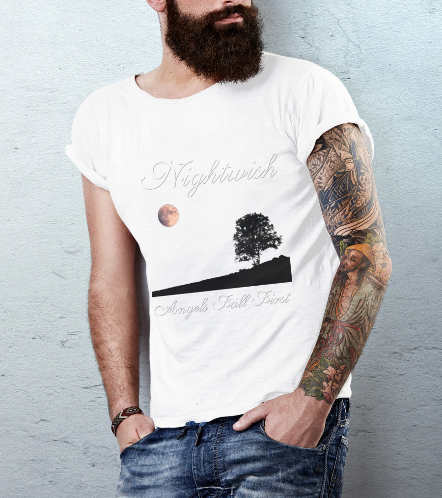 Nightwish Angels Fall First Moon And Tree T-Shirt
