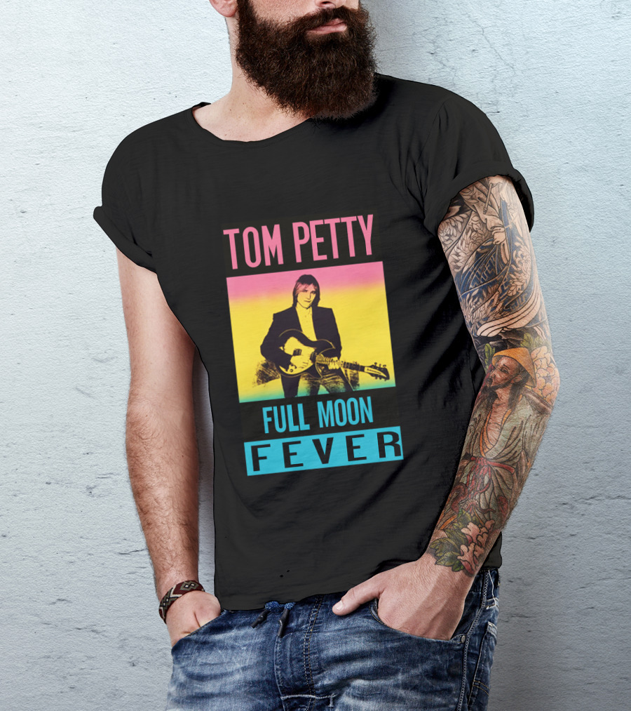 Tom Petty Full Moon Fever Retro Music Poster Tpt 07 Multicolor T-Shirt