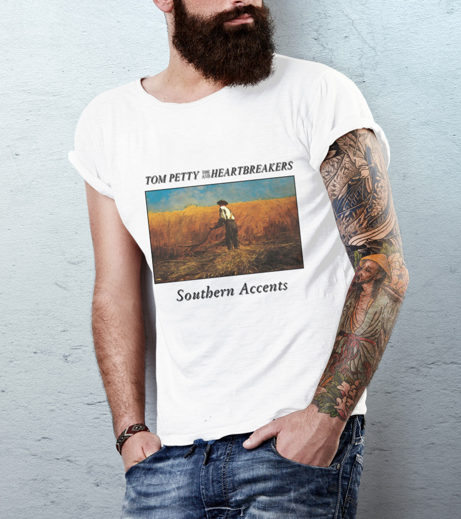 Tom Petty And The Heartbreakers Southern Accents Album Cover Wheat Field Scene T-Shirt