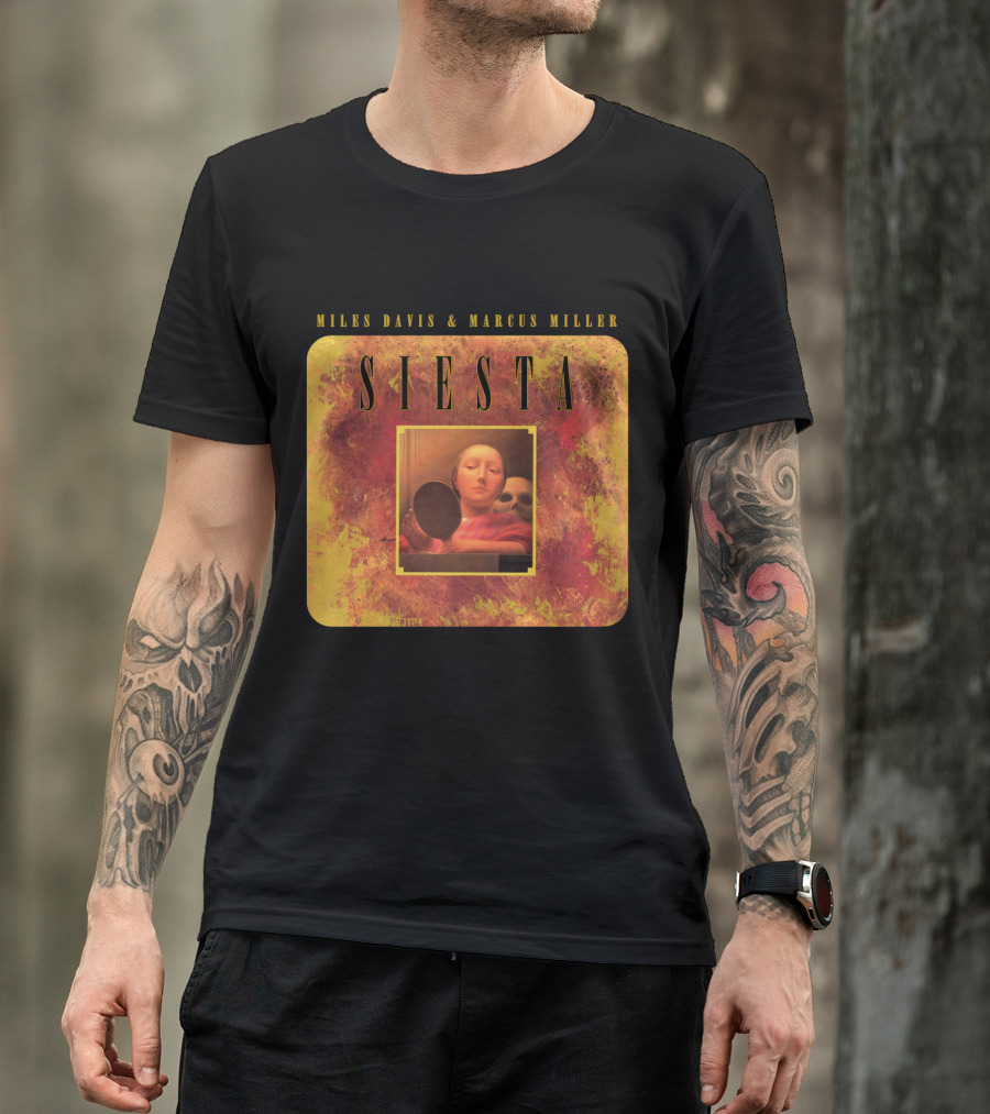 MDV 07 Miles Davis And Marcus Miller Siesta Album Cover T-Shirt