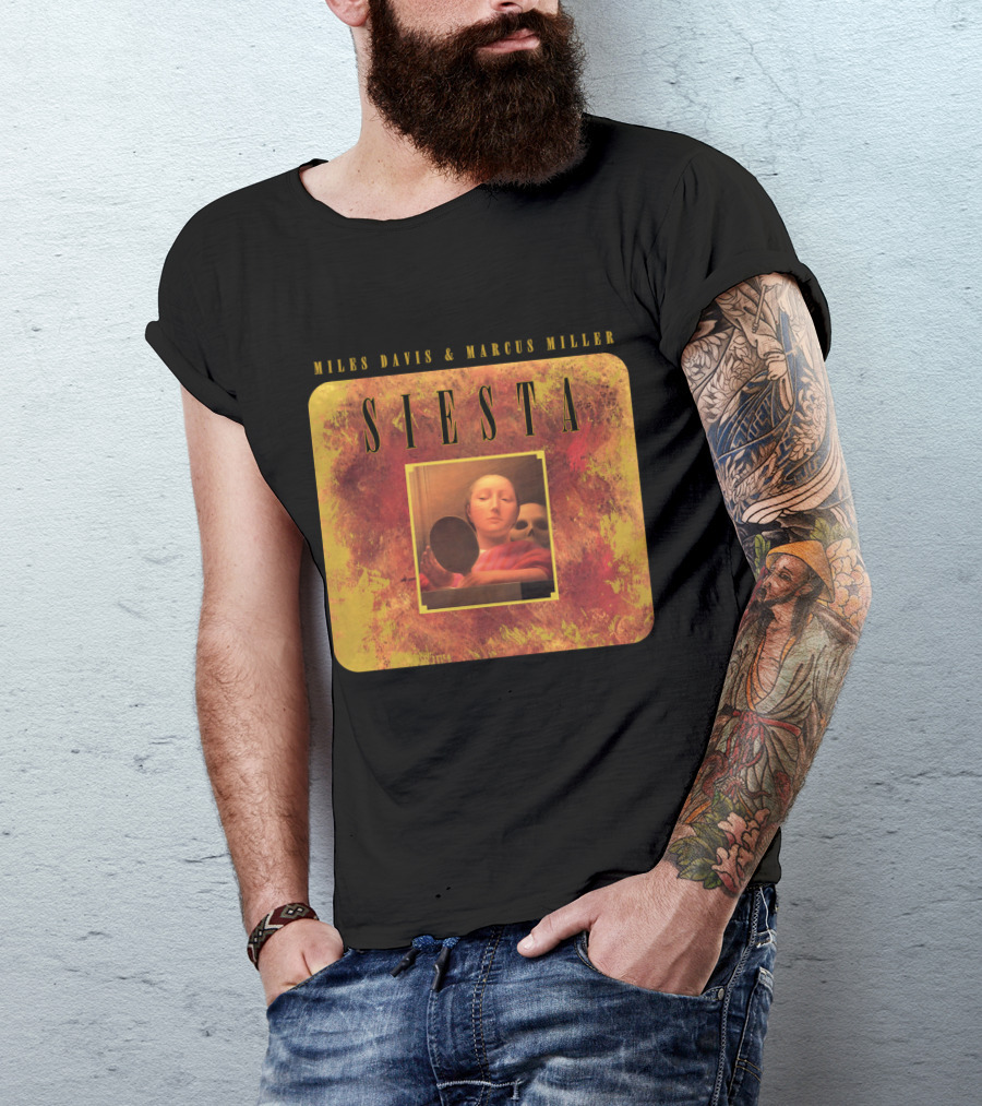 MDV 07 Miles Davis And Marcus Miller Siesta Album Cover T-Shirt