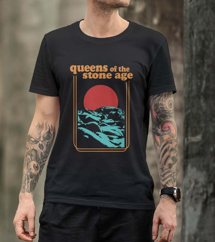 Queens Of The Stone Age Desert Sun Landscape T-Shirt