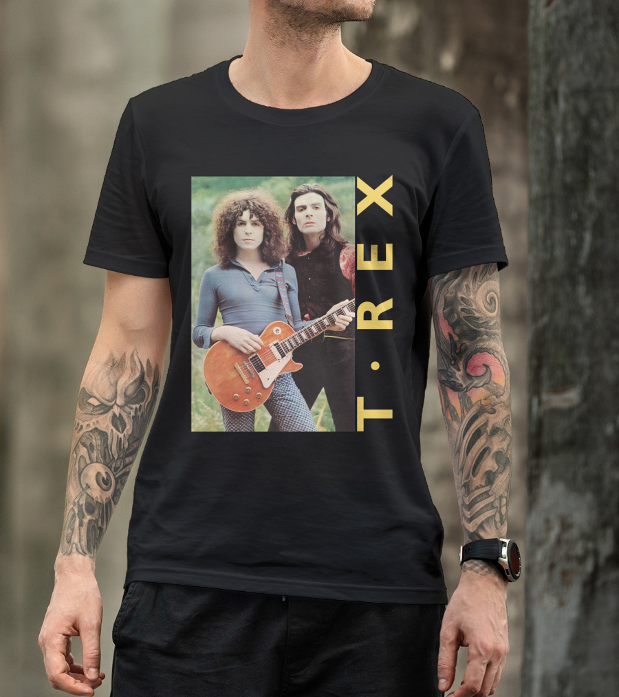 T·rex Band Portrait With Guitarist On Trx T-Shirt