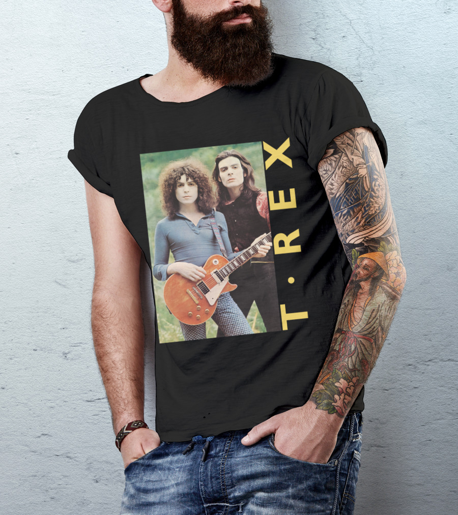 T·rex Band Portrait With Guitarist On Trx T-Shirt