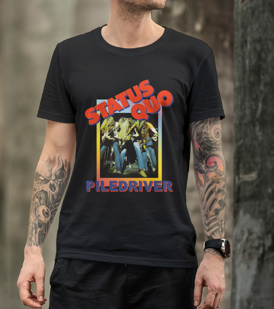 STATUS QUO PILEDRIVER Album Cover T-Shirt