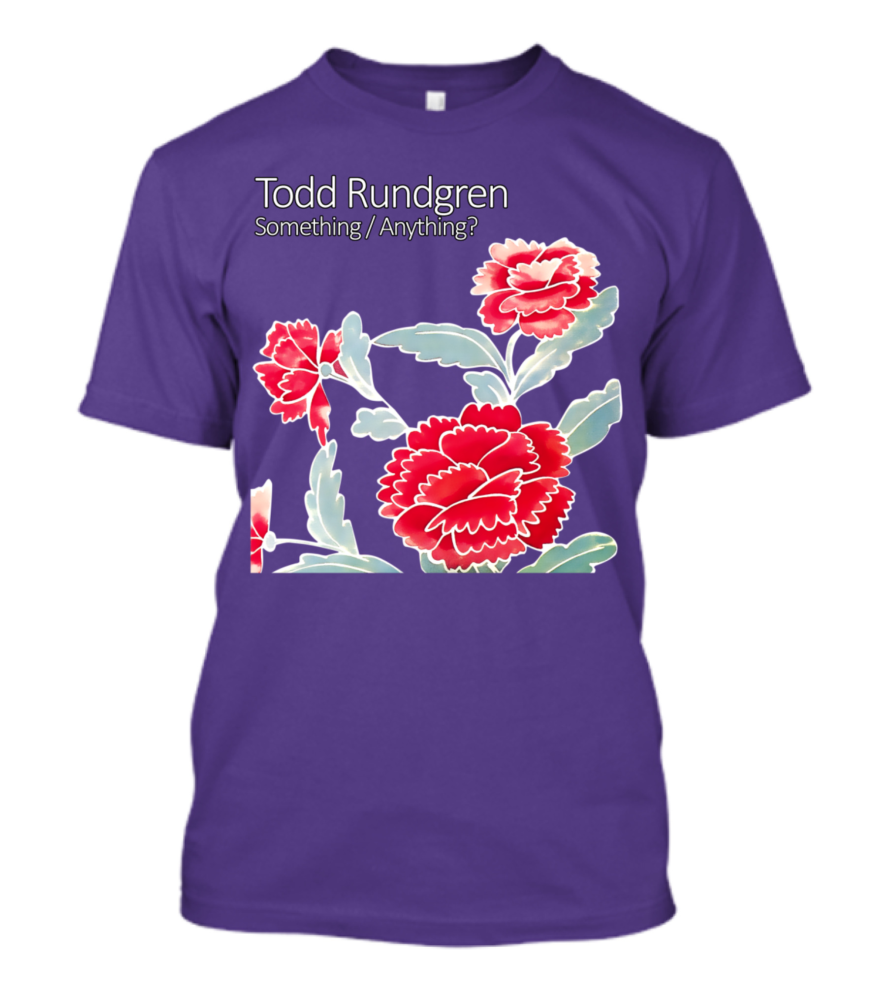 Todd Rundgren Something Anything Red Carnations Floral T-Shirt