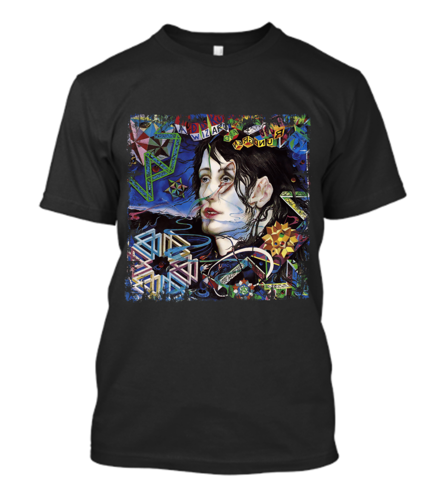 TRG 13 A Wizard A True Star Collage Art With Psychedelic T-Shirt