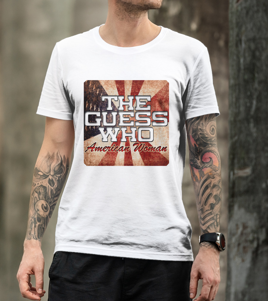 The Guess Who American Woman Vintage Flag T-Shirt