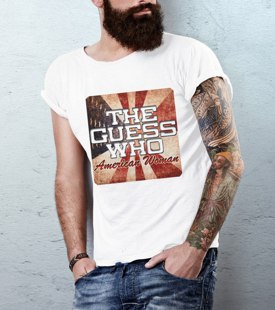 The Guess Who American Woman Vintage Flag T-Shirt