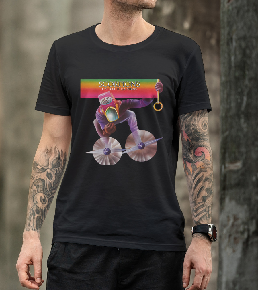 Scorpions Fly To The Rainbow Colorful T-Shirt