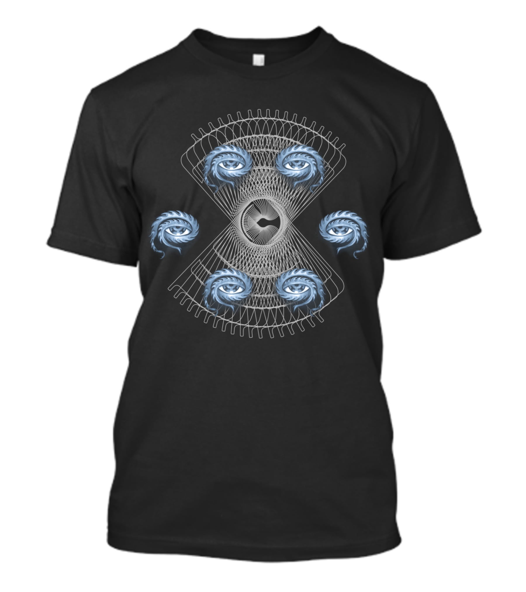 Fractal Spiral Symmetry With Geometric Patterns T-Shirt