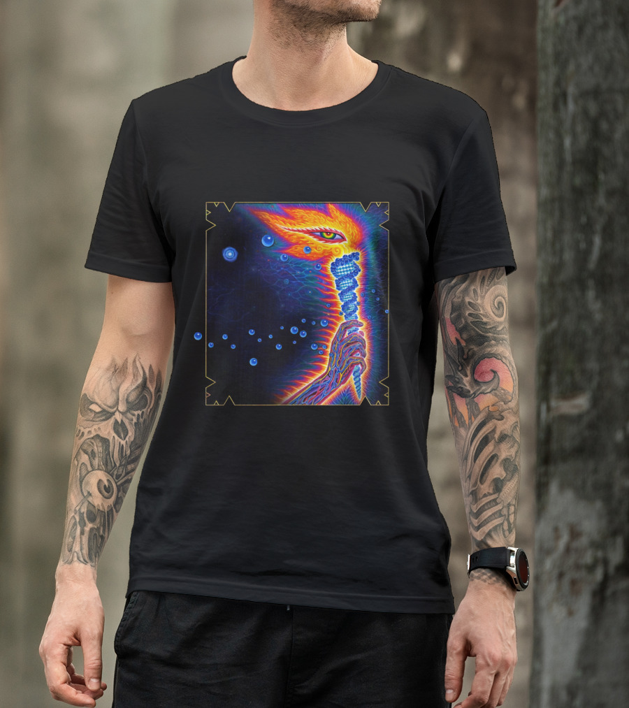 Psychedelic Cosmic Vision With Vibrant Colors T-Shirt