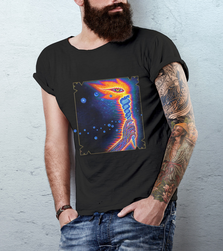 Psychedelic Cosmic Vision With Vibrant Colors T-Shirt