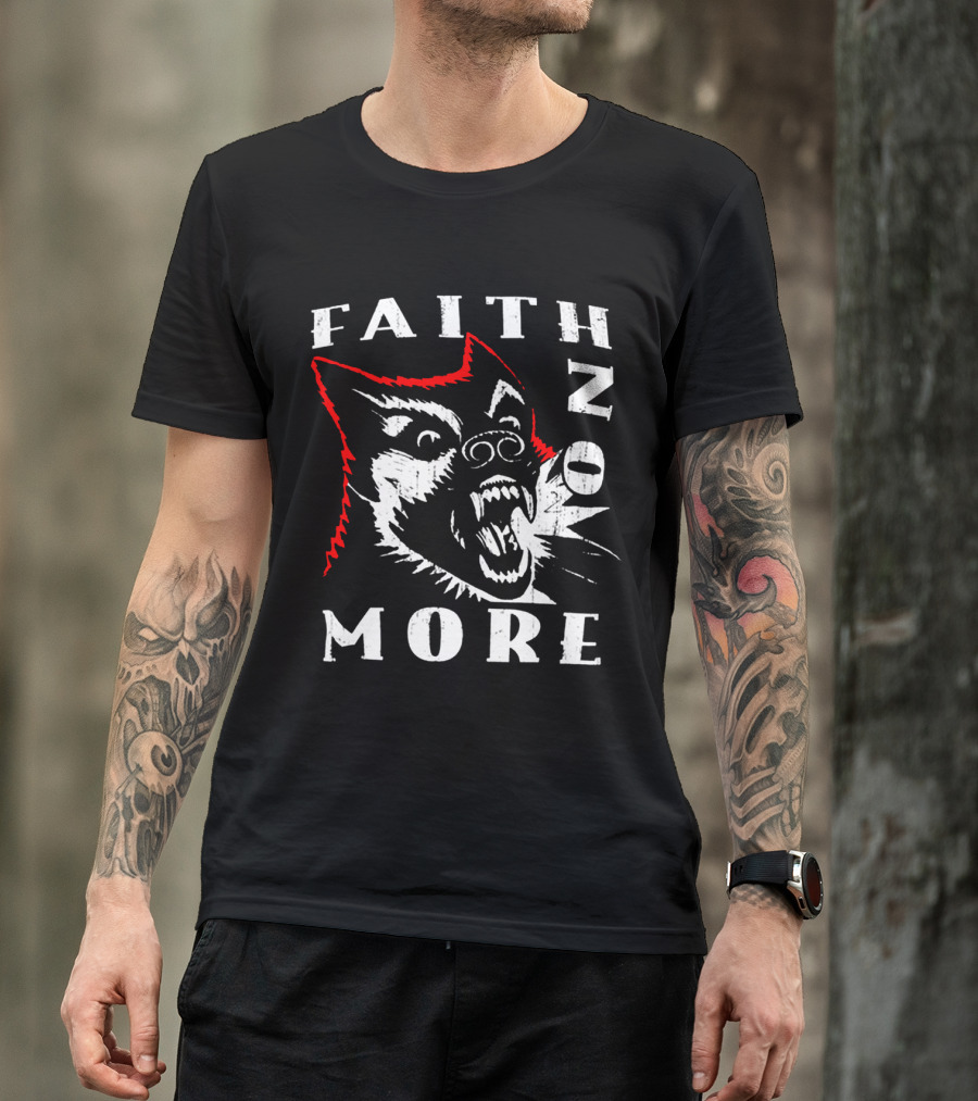 Faith No More Screaming Wolf Design Fnm-Ms T-Shirt