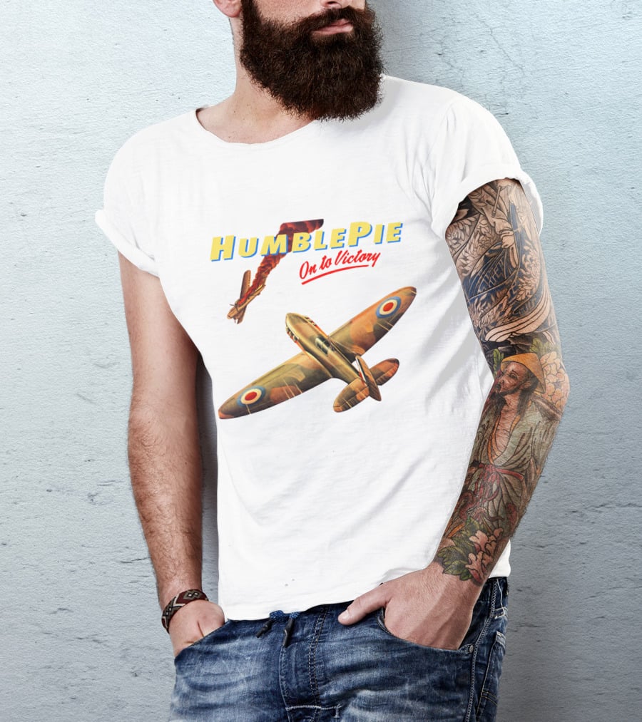 Humble Pie On To Victory Airplane Art Hbp-Ms T-Shirt