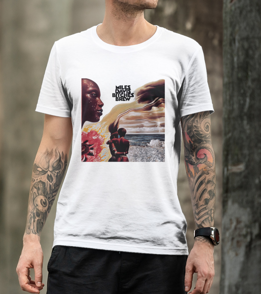 Miles Davis Bitches Brew Album Cover Art T-Shirt
