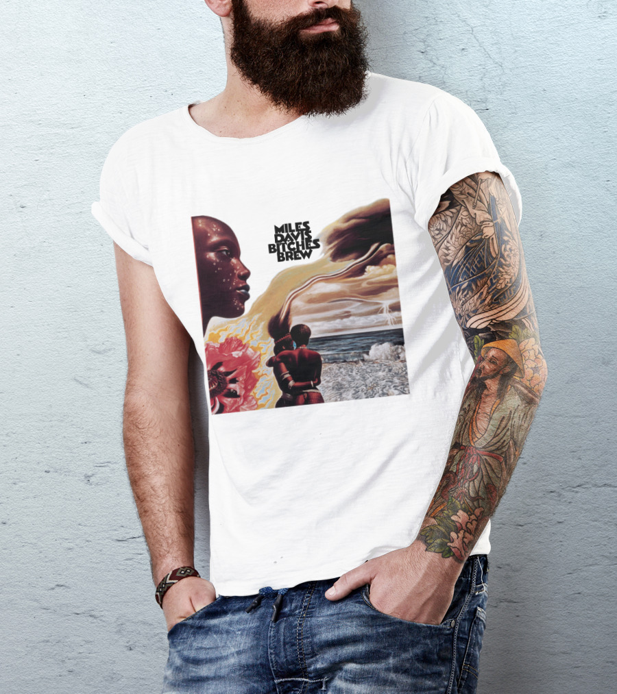Miles Davis Bitches Brew Album Cover Art T-Shirt