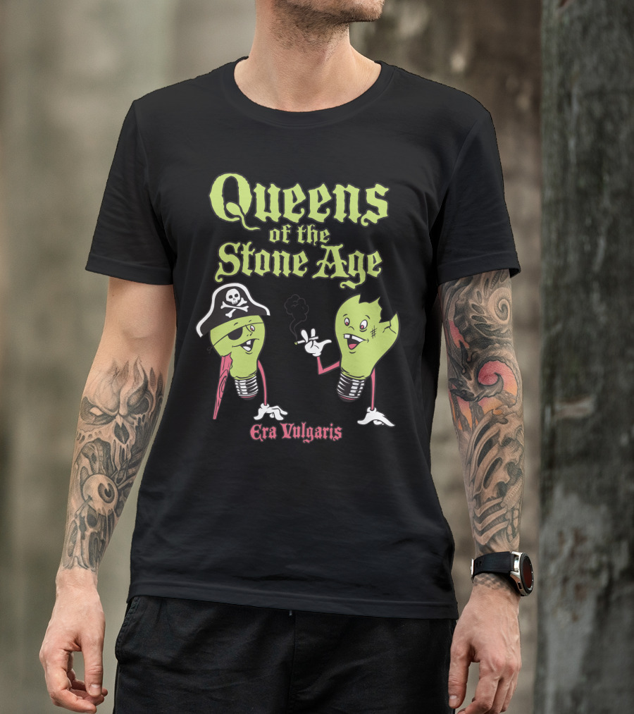 Queens Of The Stone Age Era Vulgaris Pirate Light Bulbs T-Shirt