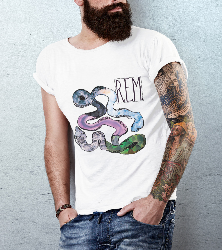 R.e.m. Album Artwork With Track Titles Elements T-Shirt