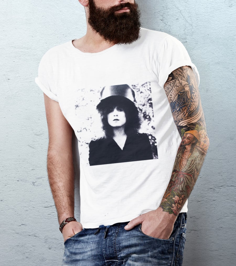 Marc Bolan Top Hat Monochrome Portrait Trx T-Shirt