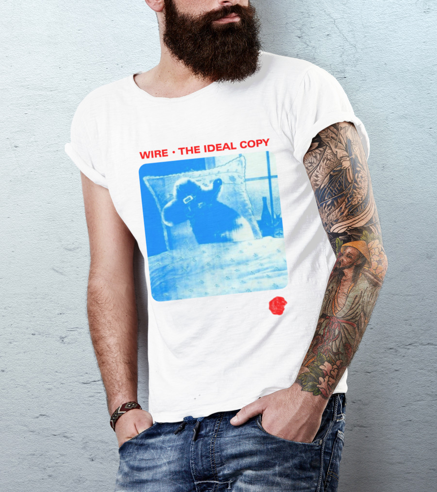 Wire The Ideal Copy Blue Dog On Pillow T-Shirt