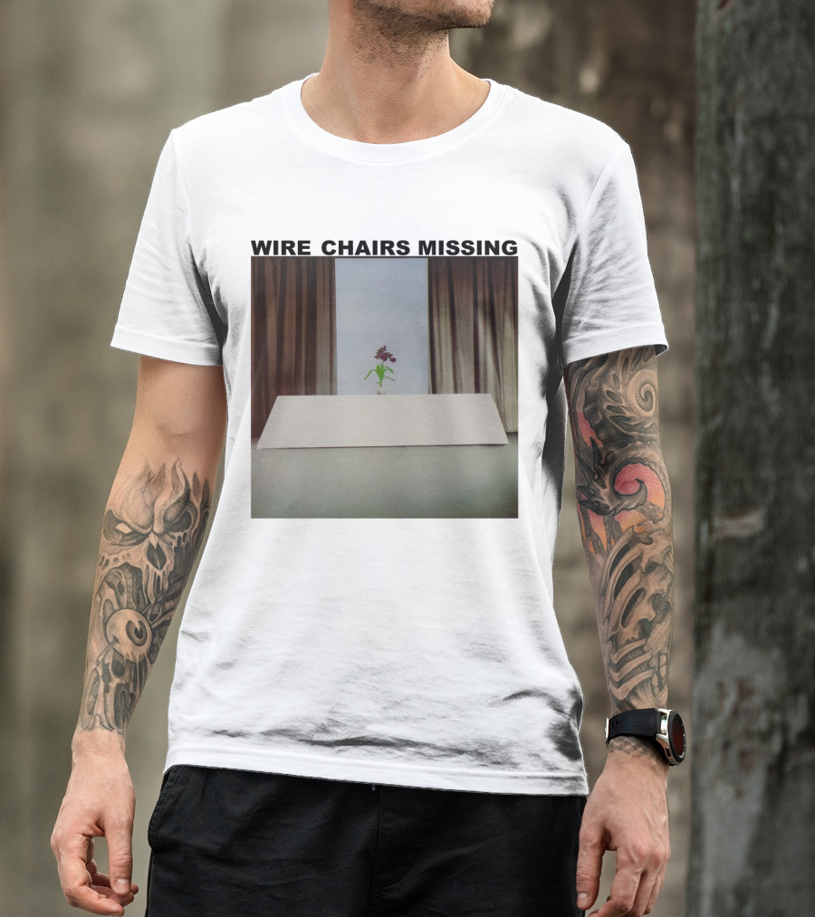 Wire Chairs Missing Orchid On Table Minimalist Room T-Shirt