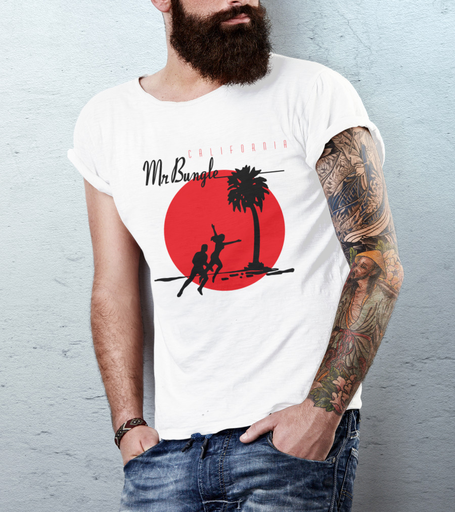 Mr Bungle California Palm Silhouette Red Sun T-Shirt