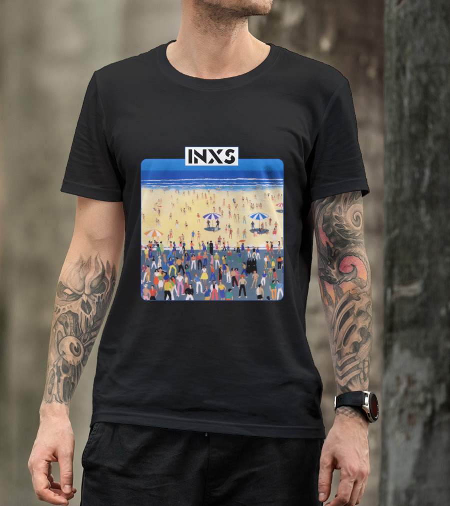 INXS Bondi Beach Crowd T-Shirt