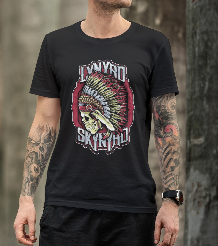 Lynyrd Skynyrd Indian Skull Headdress T-Shirt
