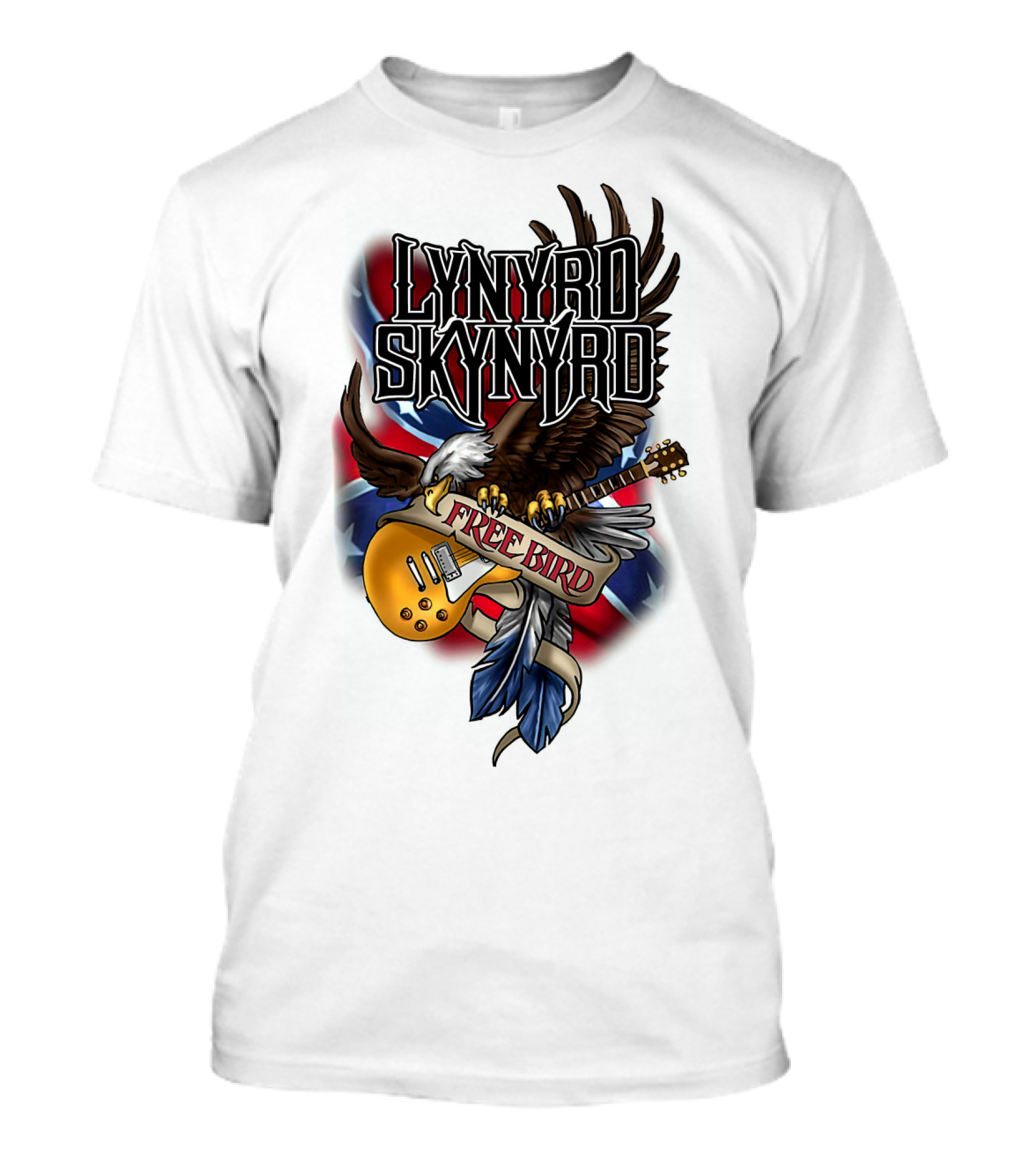 Lynyrd Skynyrd Free Bird Eagle Guitar T-Shirt