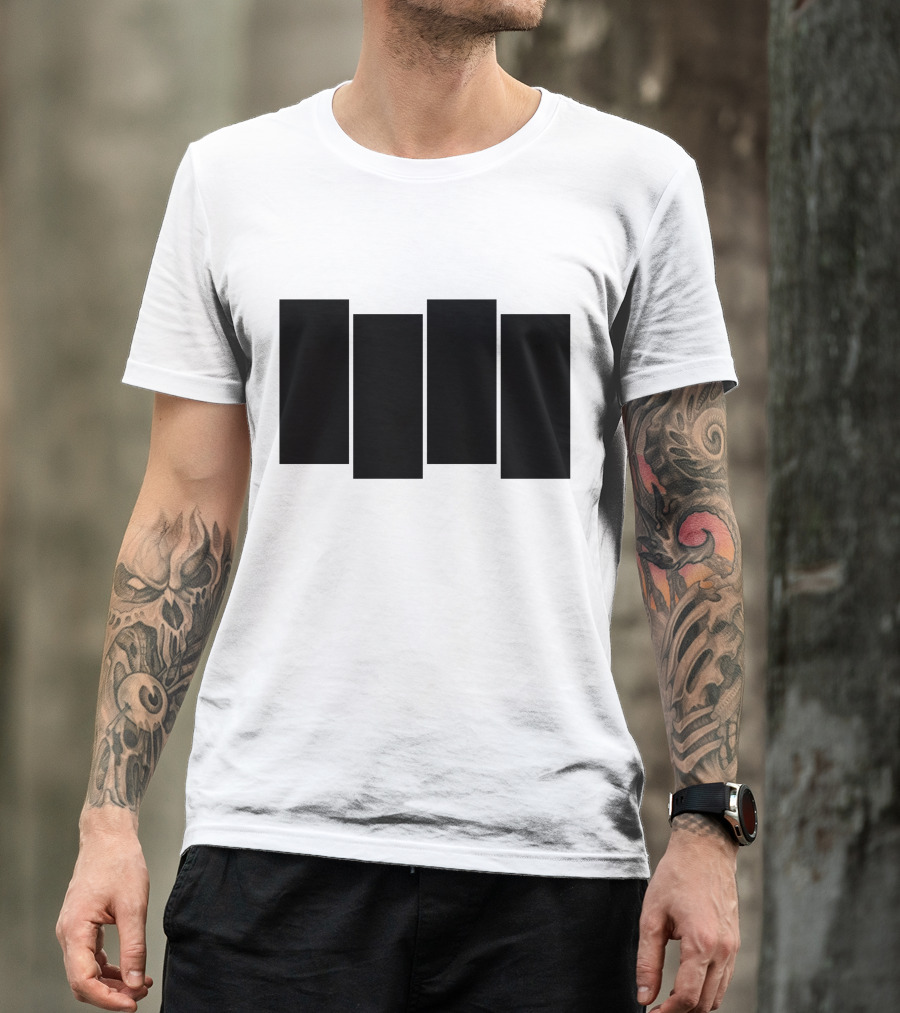 Four Bars Iconic Symbol T-Shirt