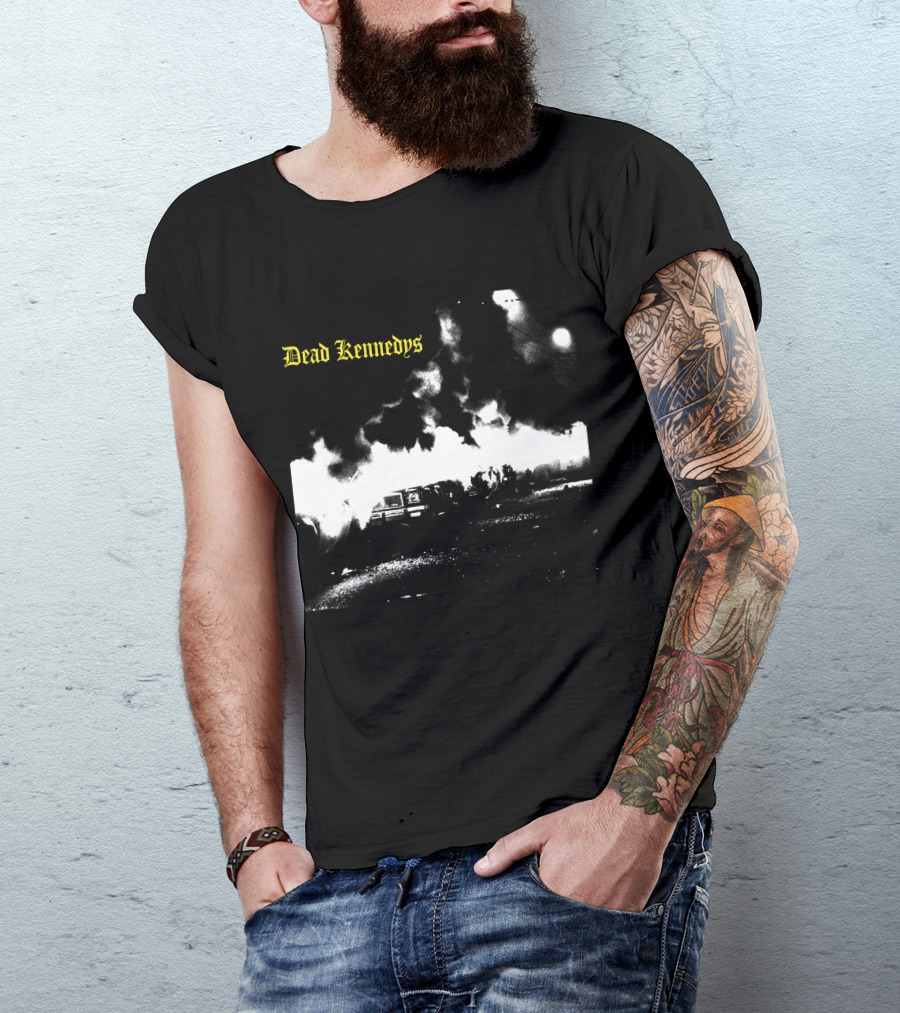 Dead Kennedys Car Riot Scene T-Shirt