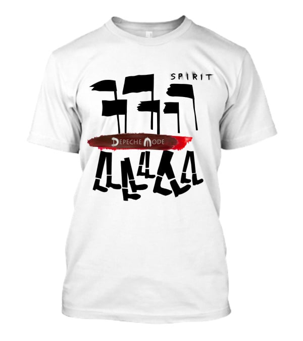Depeche Mode Spirit 19 Flags And Walking Figures T-Shirt