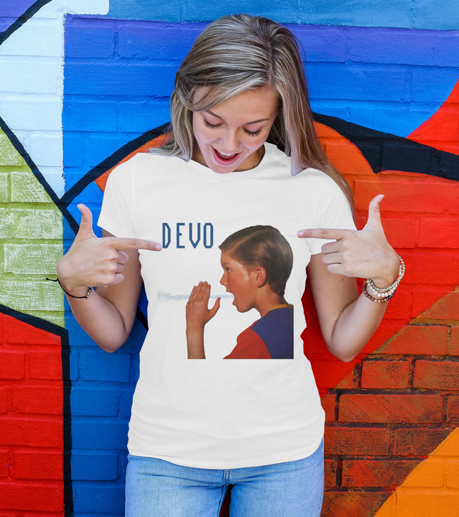 Devo Boy Shouting With Sound Wave T-Shirt