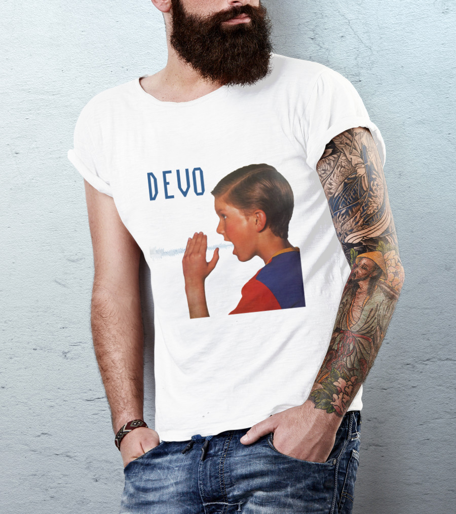 Devo Boy Shouting With Sound Wave T-Shirt