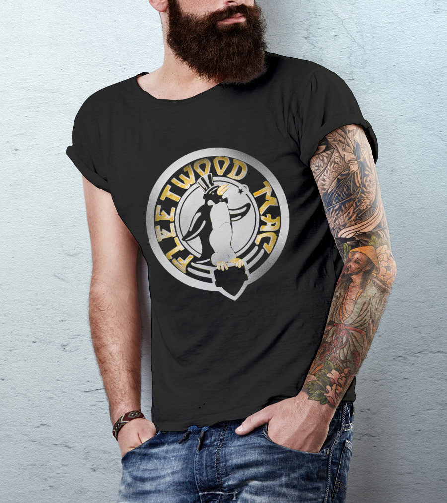 Fleetwood Mac Penguin Logo Vintage Style T-Shirt