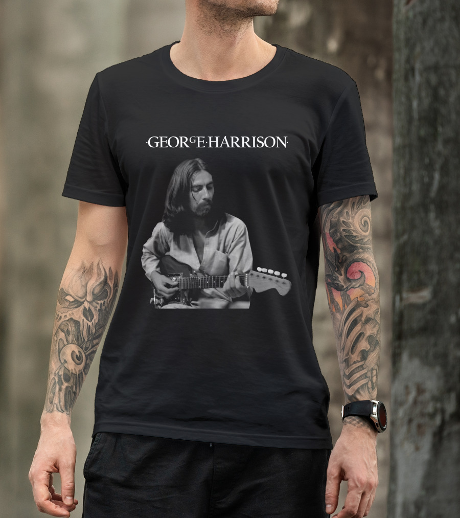 George Harrison Playing Guitar T-Shirt