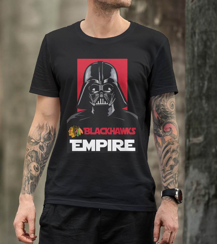 Chicago Blackhawks Darth Vader Blackhawks Empire NHL T-Shirt