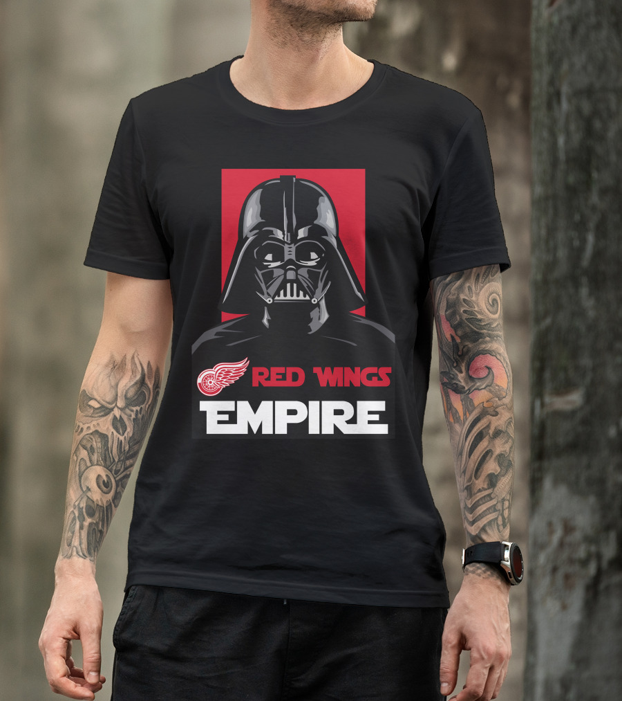 Detroit Red Wings Empire Darth Vader Nhl T-Shirt