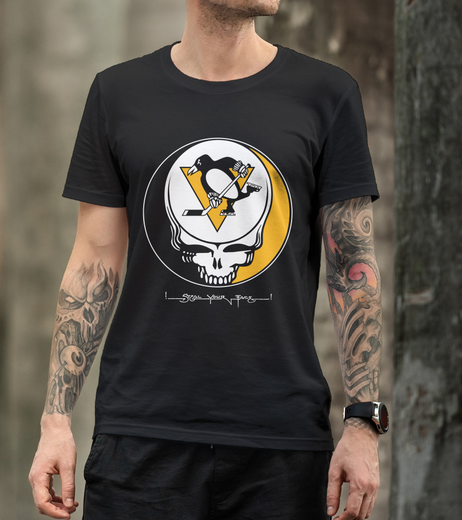 Steal Your Face Grateful Dead Pittsburgh Penguins T-Shirt