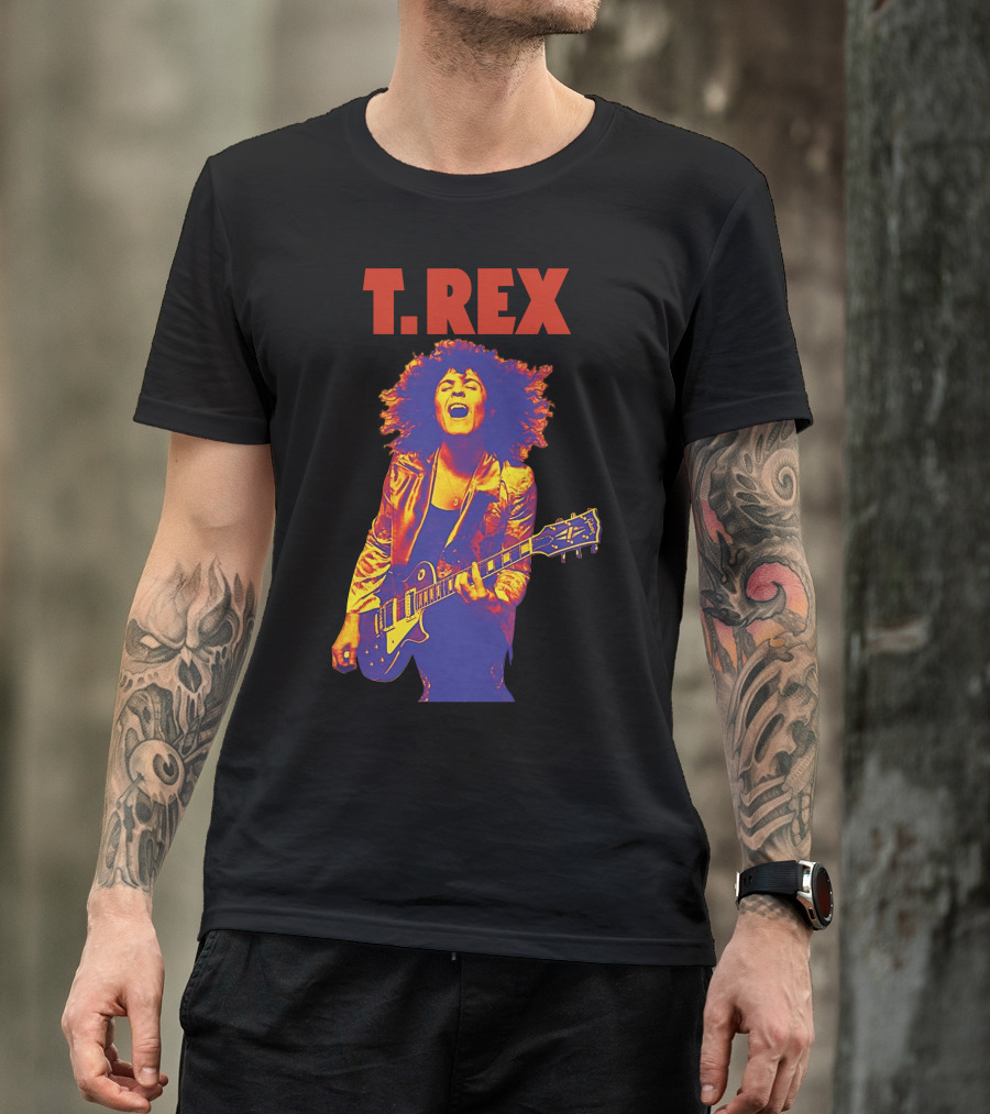 T. Rex Electric Guitar Glam Rock T-Shirt
