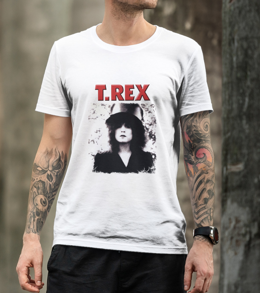 T. Rex Glam Rock Iconic Portrait With Hat T-Shirt