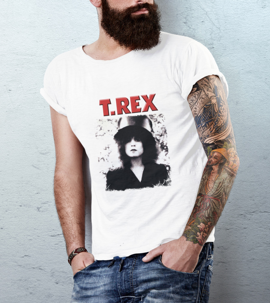 T. Rex Glam Rock Iconic Portrait With Hat T-Shirt